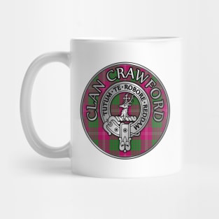 Clan Crawford Crest & Tartan Mug